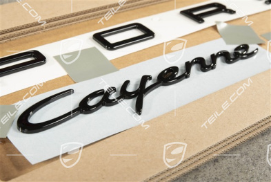 Emblemat / napis "Cayenne Turbo S", czarny połysk