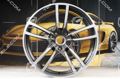 21-inch wheel rim, Cayenne Turbo, 9,5J x 21 ET46, Titanium