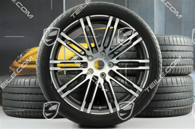 21-inch summer wheels set Turbo III, rims 10Jx21 ET50 + Yokohama summer tyres 295/35R21 without TPMS