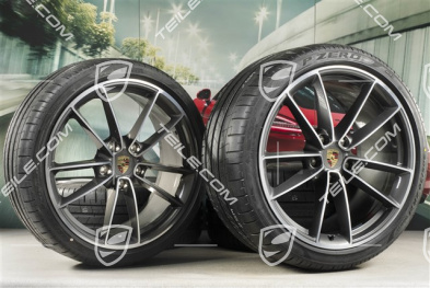 20"+21" koła letnie, komplet Carrera Classic, felgi 8,5J x 20 ET53 + 11,5J x 21 ET67 + opony letnie Pirelli 245/35 R20 + 305/30 R21, z czujnikami ciśnienia