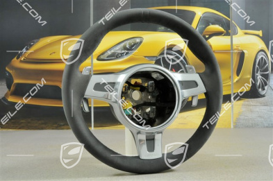 Kierownica Sport-Design, PDK, Sport Chrono, Alcantara, czarna