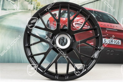 20" Komplet felg Turbo S, centalne mocowanie, 8,5J x 20 ET51 + 11J x 20 ET59, czarny satynowy półmat