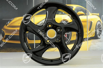 18-inch Turbo Look I wheel, 7,5J x 18 ET50, black high gloss