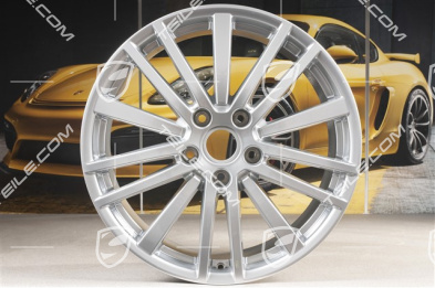 20-inch wheel rim set Panamera Design, 9,5J x 20 ET71 + 11,5J x 20 ET68, Brilliant chrome