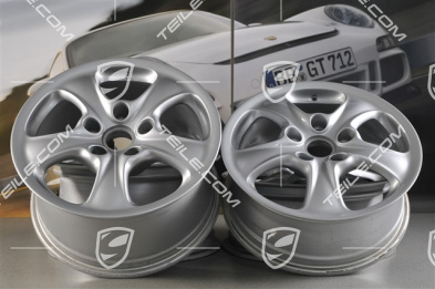 17" Komplet felg Carrera 4, 7J x 17 ET55 + 9J x 17 ET55