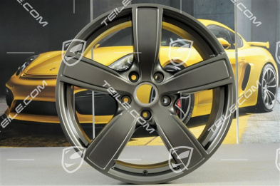 20-inch wheel rim set Carrera Sport, 11,5J x 20 ET76 + 8,5J x 20 ET49,, Platinum satin-mat