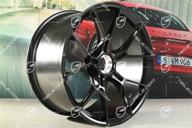 20"+21" GT3 / GT3RS Felgensatz, Zentralverschluss Felgen 9J x 20 ET43 + 11,5J x 21 ET46, für Winterbetrieb geeignet, schwarz seidenmatt