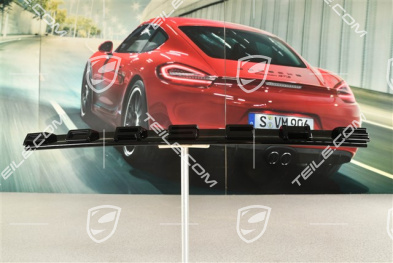 Heckklappenblende mit Schriftzug/Abzeichen/Emblem PORSCHE Schwarz