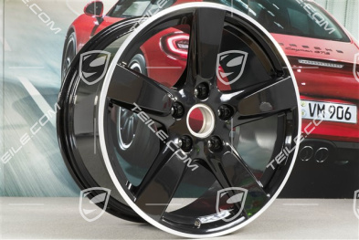 19-inch wheel Cayman S, 9,5J x 19 ET45,wheel spokes in black