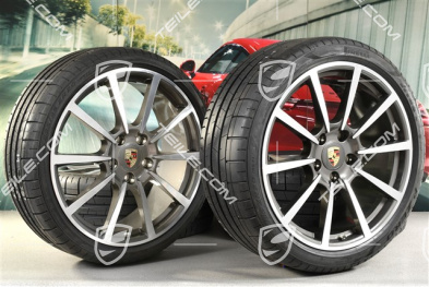 20" Sommerräder Satz, Carrera Classic, Felgen 8J x 20 ET57 + 9,5J x 20 ET45 + Pirelli PZero Sommerreifen 235/35 ZR20 + 265/35ZR20, ohne RDK-Sensoren