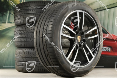20" koła letnie Cayenne Sport, komplet, felgi 9J x 20 ET50 + 10,5J x 20 ET64 + opony letnie 275/45 R20 + 305/40 R20, z czujnikami ciśnienia
