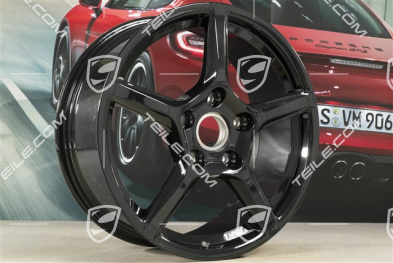 18" Felga Boxster IV, 8J x 18 ET57, czarny wysoki połysk