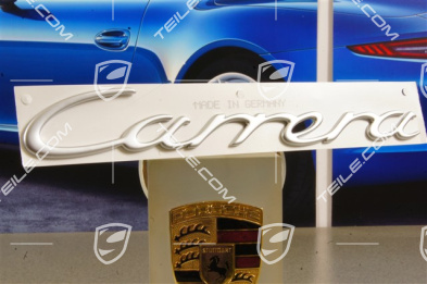 "Carrera" Schriftzug, silbern