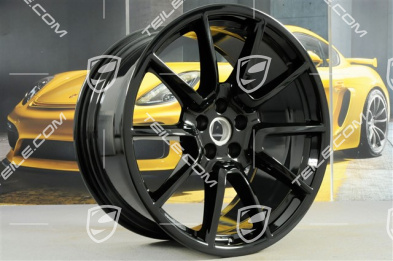 20-inch alloy wheel Macan SportDesign, 9J x 20 H2 ET 26 + 10J x 20 H2 ET19, black high gloss