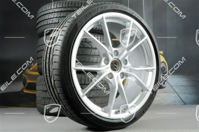 20" Carrera S (IV) Sommerräder Satz, Felgen 8,5 J x 20 ET49 + 11,5 J x 20 ET76 + NEUE Sommerreifen 245/35 R20 + 305/30 R20, mit RDK Sensoren