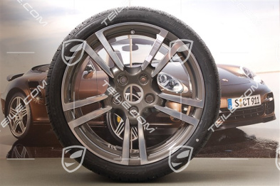 19-inch winter wheel set, 911 Turbo II, wheels 8J x 19 ET57 + 11J x 19 ET51, tyres 235/35 R19 + 295/30 R19, with TPMS