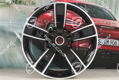 22" Felga Sport Classic, 11,5J x 22 ET61, czarny wysoki połysk