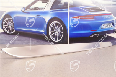 Zierleiste für Heckklappe, Aluminium Paket, Galvano Silber