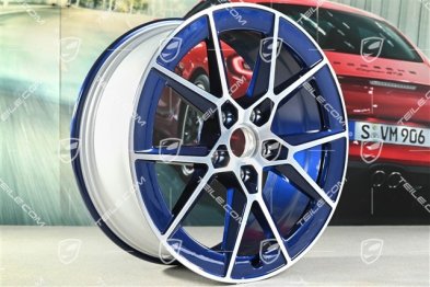 20+21" Carrera S Felgensatz, 8,5J x20 ET50 + 11,5J x 21 ET79, Enzian Blau