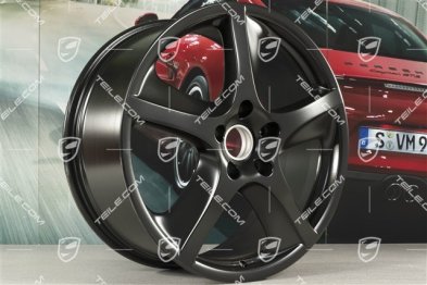 20" Felgensatz Cayenne SportTechno, vo. 9" + hi. 10", Schwarz Seidenmatt