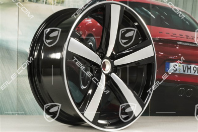 21" Felge "Exclusive Sport Design", 9,5J x 21 ET27, schwarz hochglanz