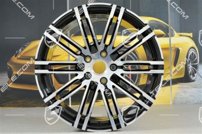 21-inch rims set Turbo III, facelift, 10J x 21 ET50, black high gloss