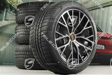 20" koła zimowe Turbo S Aero Design, komplet, felgi 9J x 20 ET54 + 11J x 20 ET60 + opony zimowe Pirelli 245/45 R20 + 285/40 R20