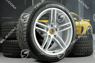 19" Winterräder Satz Carrera, Felgen 8,5J x 19 ET54 + 11J x 19 ET48 + NEUE Winterreifen 235/40 R19 + 295/35 R19, ohne RDK-Sensoren