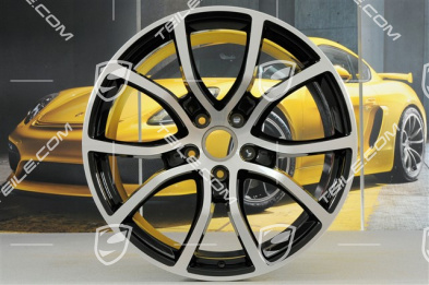 21" Felgensatz Cayenne Exclusive Design, 11J x 21 ET58 + 9,5J x 21 ET46, schwarz hochglanz