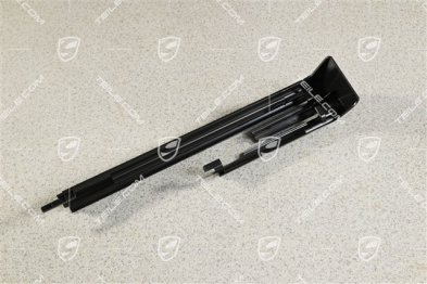Front seat rail cover, rear, Black, L