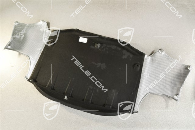 Rear underbody covering, with trailer coupling