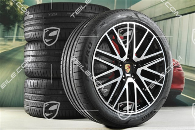 22" 911 Turbo Design summer wheel set, rims 10J x 22 ET48 + 11.5J x 22 ET52 + Pirelli summer tyres 285/40 ZR22 + 315/35 ZR22