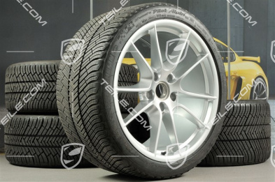 20" Komplet kół zimowych Carrera S (III), felgi 8,5J x 20 ET51 + 11J x 20 ET52 + NOWE opony zimowe Michelin 245/35 ZR20 + 295/30 ZR20,  bez czujników ciśnienia