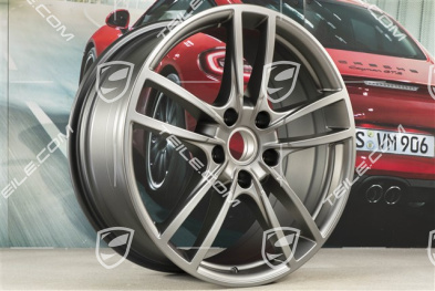 20" Cayenne Sport Felgensatz, 10,5J x 20 ET55 + 9J x 20 ET50, Platinum-Seidenmatt