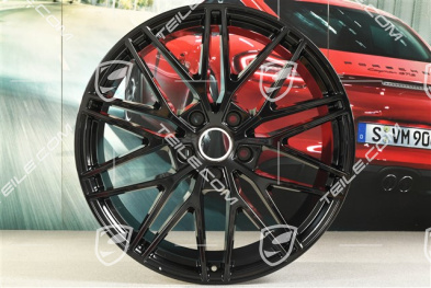 21-inch wheel rim, Cayenne RS Spyder Design, 11J x 21 ET49, black high gloss
