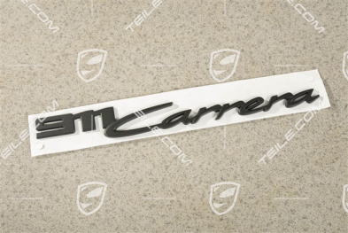 Schriftzug/Logo "911 Carrera", schwarz-matt