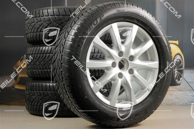 18" Cayenne komplet kół zimowych, felgi 8J x 18 ET53 + opony zimowe Dunlop SP Winter Sport 3D 255/55 R18, z czujnikami RDK