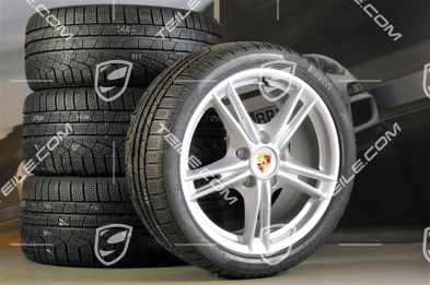 18-inch Boxster S II winter wheel set (with tyres), front wheels 8J x 18 ET57 + rear 9J x 18 ET43 + tyres 235/40 ZR18 + 255/40 ZR18
