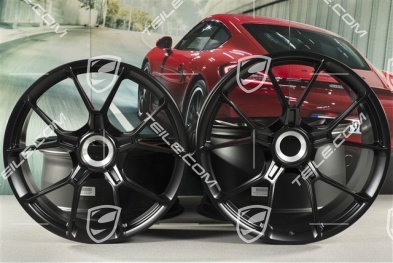 20+21 -inch GT3 wheel rim set, 9,5J x 20 ET46 + 12J x 21 ET45, black satin mat