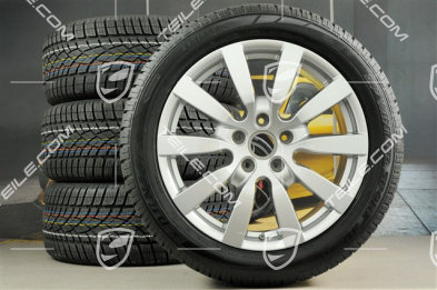 20" koła zimowe, komplet "Cayenne SportDesign II", felgi 9J x 20 ET57 + opony zimowe Dunlop 275/45 R20, z czujnikami ciśnienia RDK