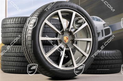 20" Carrera Classic II Sommerräder Satz, 8,5J x 20 ET51 + 11J x 20 ET70 + NEUE Pirelli Sommerreifen 245/35 ZR20 + 295/30 ZR20