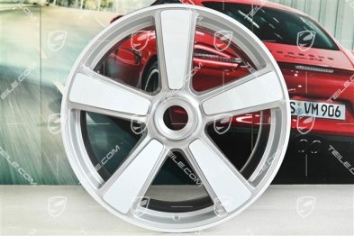 21" Felga Sport Classic "911 Turbo 50 Years", centralnie mocowana, 12J x 21 ET70, biały wysoki połysk