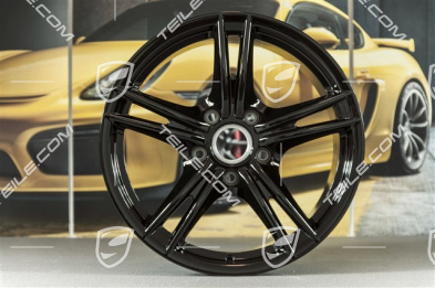 18-inch Boxster S II wheel, 9J x 18 ET43, black high gloss