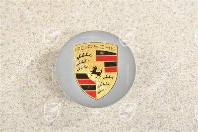 Radzierdeckel, konkav, Wappen farbig, Platinsilber-Metallic