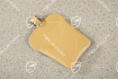 Key Case / Key pouch, leather, Cashmere Beige, Porsche 911 70's to 90's