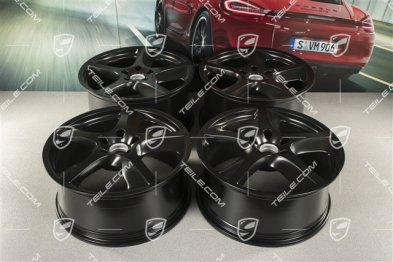 20" Felgensatz Cayenne SportTechno, vo. 9" + hi. 10", Schwarz Seidenmatt