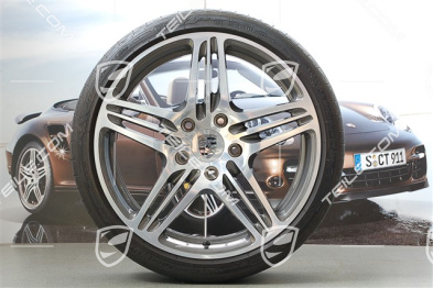 19" Komplet kół letnich Turbo I, felgi 8 J x 19 ET 57 + 11 J x 19 ET 51 + NOWE opony letnie 235/35 ZR 19 + 305 /30 ZR 19