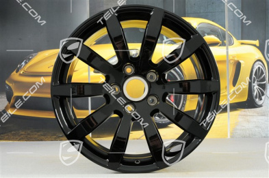 19" komplet felg Cayenne S, 8,5J x 19 ET47 + 9,5J x 19 ET54, czarny wysoki połysk