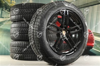 19" "Macan Sport" Winterräder Satz, Felgen 8,5J x 19 ET21 + 9J x 19 ET21 + Pirelli Winterreifen 235/55 R19 + 255/50 R19, mit RDK-Sensoren