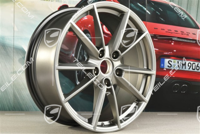 20-inch wheel rim Carrera S, 8,5J x 20 ET53, platinum satin matt
